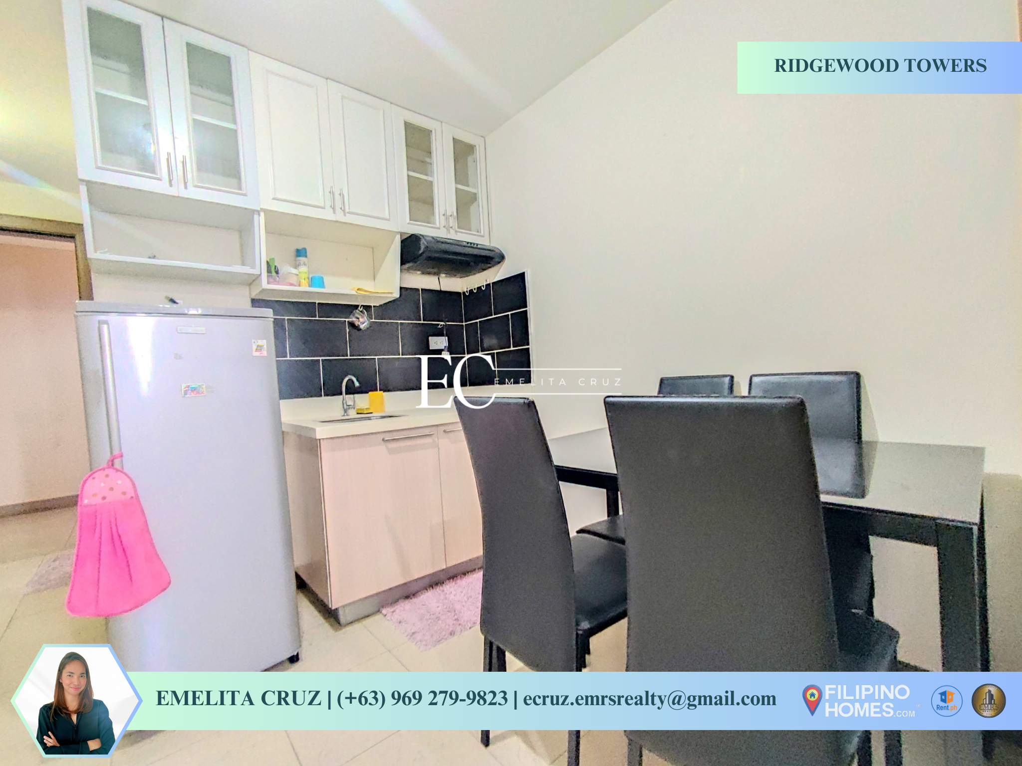 FOR RENT 1BR SEMI-FURNISHED UNIT at Ridgewood Towers