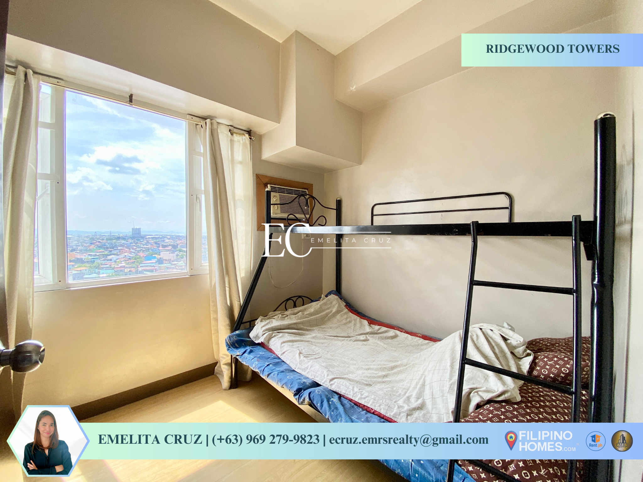 SEMI-FURNISHED 1BR UNIT FOR RENT at Ridgewood Towers