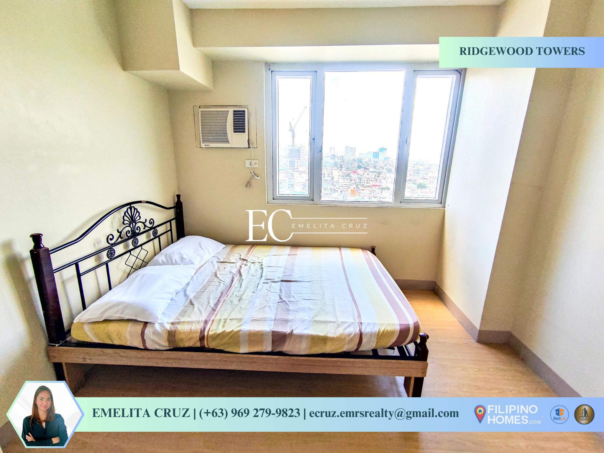 1BR SEMI-FURNISHED UNIT FOR LEASE at Ridgewood Towers