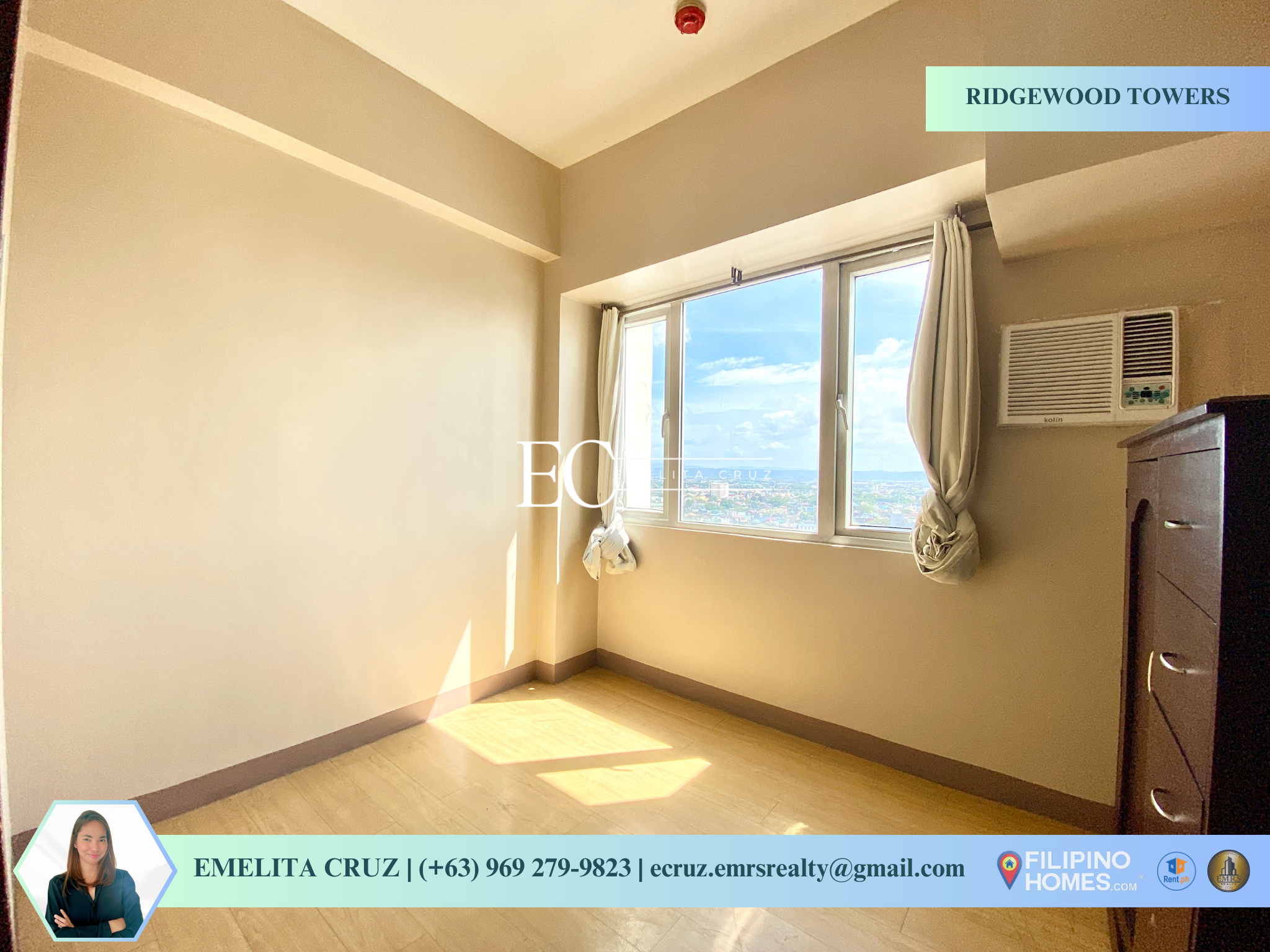 SEMI-FURNISHED 1BR UNIT FOR LEASE at Ridgewood Towers